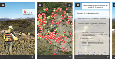 Nueva app Incendios Forestales Castilla y Le&oacute;n