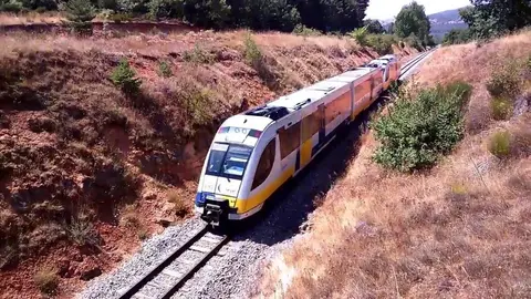 Tren Cistierna a Le&oacute;n