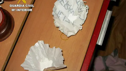 Operaci&oacute;n BASENDEROS La Ba&ntilde;eza. Coca&iacute;na decomisada.Guardia Civil