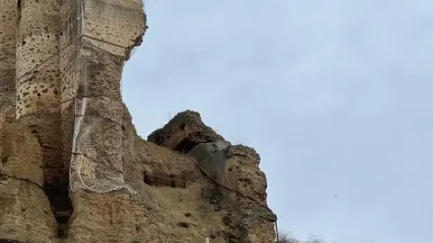 Detalle derrumbe Castillo de Valencia de Don Juan