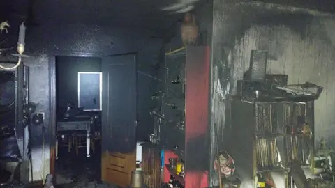 Incendio Vivienda Cacabelos (Foto de Archivo)