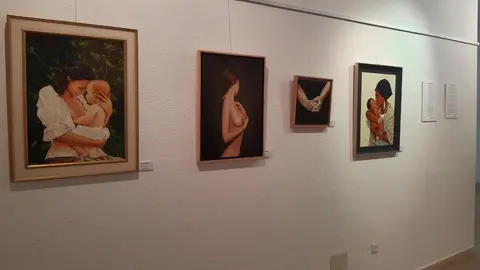Exposici&oacute;n &oacute;leos y poemas en Pinilla
