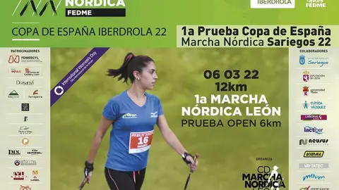1&ordf; Prueba de Copa Espa&ntilde;a Iberdrola Marcha N&oacute;rdica en Sariegos