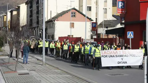 Marcha por la Sanidad desde Villablino a Ponferrada