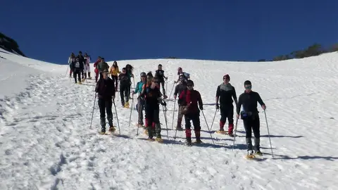 Ruta con raquetas de nieve