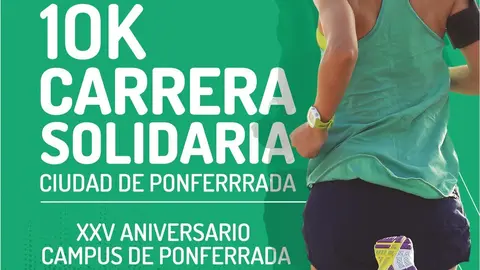Cartel Carrera Solidaria Ponferrada