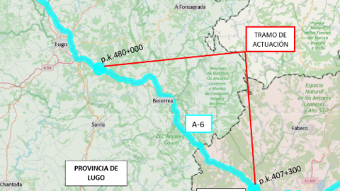 Mitma licita por 9,3 millones de euros la rehabilitaci&oacute;n del firme de la calzada izquierda de un tramo de 73 km de la A-6