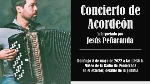 Museo de la Radio Ponferrada delante de la glicina concierto