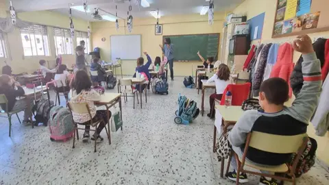 Clase en un colegio Foto de Archivo