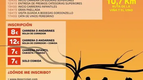 Carrera peregrino entrecepas