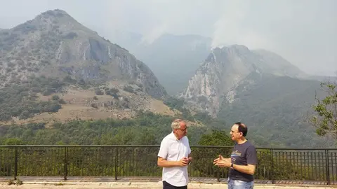 Estado del incendio de Aquilianos