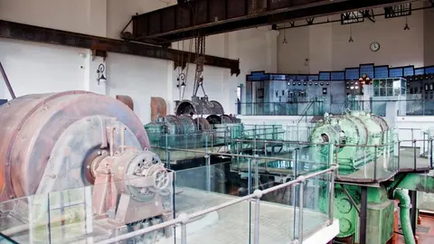 Nave de turbinas del Museo de la Energ&iacute;a