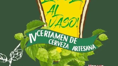 Cartel del IV certamen de cerveza artesana "L&uacute;pulo al vaso"
