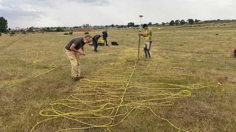 Excavaciones en campamento romano