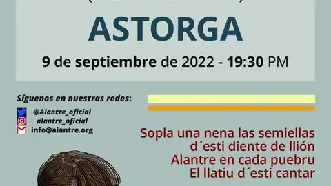 Cartel presentaci&oacute;n del proyecto Alantre
