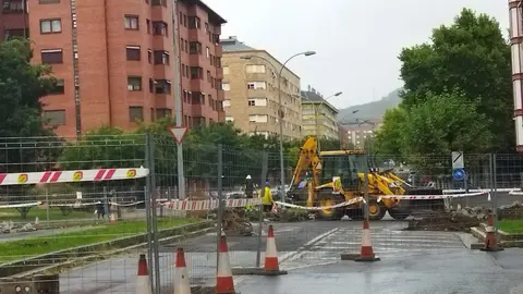 Inicio de las obras de peatonalizaci&oacute;n de la avenida de La Puebla (foto de archivo)