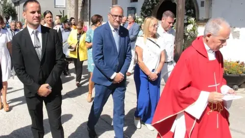 Concejales de Ponferrada en la festividad del Cristo de San Andr&eacute;s de Montejos