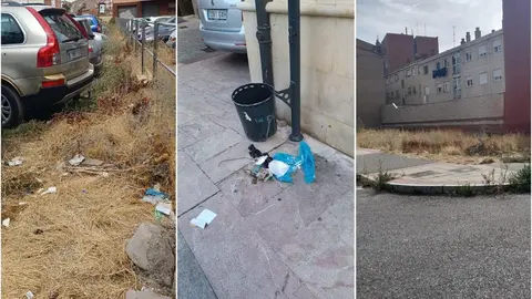 Suciedad y maleza en barrios de Le&oacute;n (foto Ciudadanos)