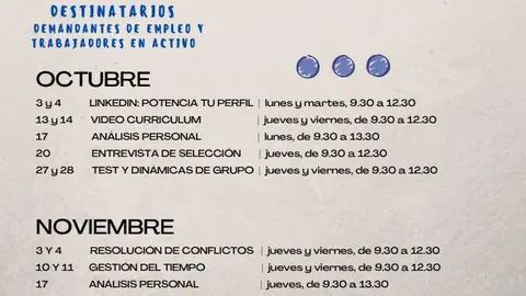 Talleres de mejora de empleo en Ponferrada