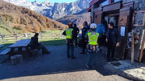 Rescate de los monta&ntilde;eros portugueses en Vegahuerta