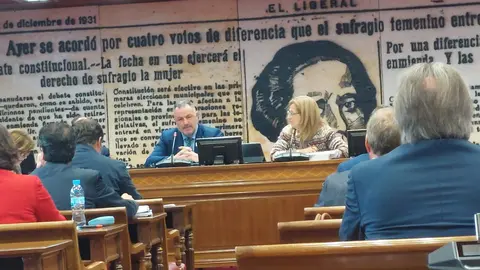 Eduardo Mor&aacute;n interviene en el Senado