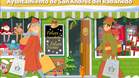 Cartel III concurso de escaparates navide&ntilde;os de San Andr&eacute;s
