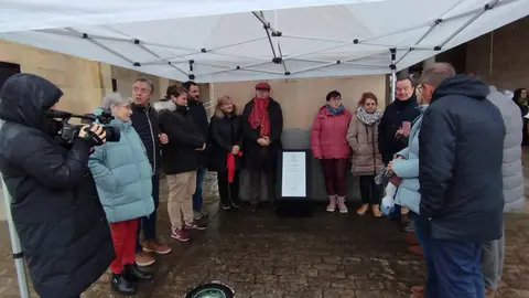 Descubrimiento en San Andr&eacute;s del monolito en homenaje a las v&iacute;ctimas del Covid-19