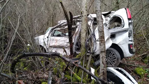 Grave accidente en Cuevas del Sil