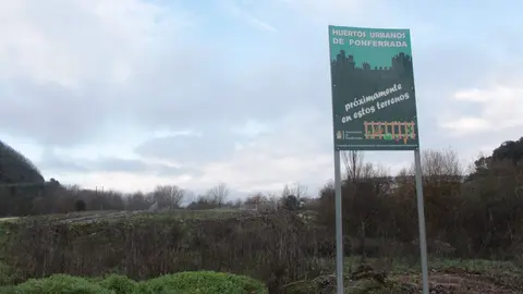 Espacio para huertos urbanos en Ponferrada
