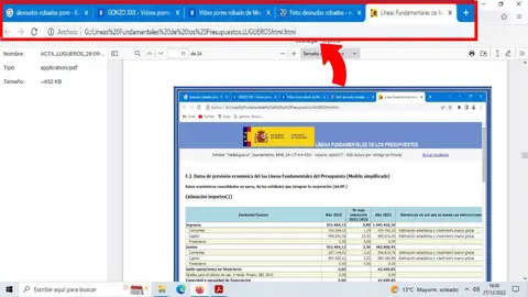 Pantallazo del registro del acta en el Ayuntamiento de Valdelugueros (cedido por PSOE)