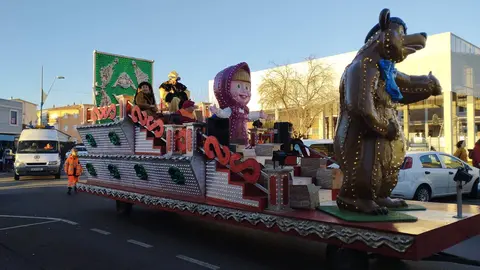 Una de las carrozas de la cabalgata de Reyes de San Andr&eacute;s