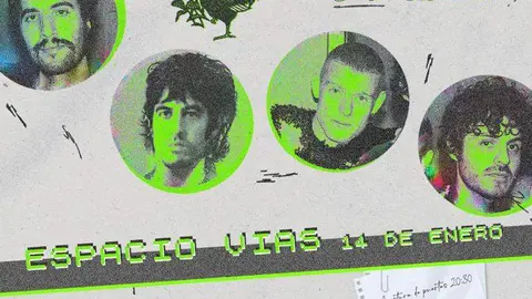 Cartel del concierto de Biznaga en Espacio V&iacute;as