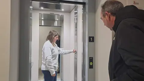 Nuevo ascensor instalado en la Casa de Cultura de Sahag&uacute;n