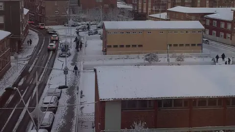 Nieve en San Andr&eacute;s del Rabanedo