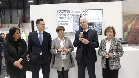 Presentaci&oacute;n en Fitur del En la presentaci&oacute;n del proyecto