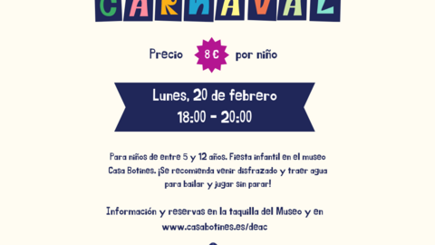 Fiesta de Carnaval en el Museo Casa Botines Gaud&iacute;
