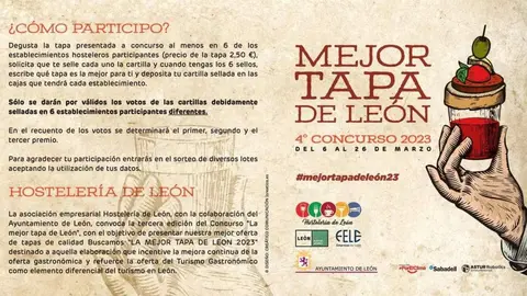 Comienza la cuarta edici&oacute;n del concurso &lsquo;La mejor tapa de Le&oacute;n&rsquo;