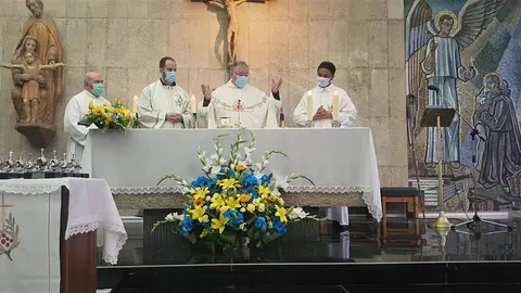 El obispo de Le&oacute;n ha presidido una eucarist&iacute;a en la capilla del Hospital San Juan de Dios con motivo de la festividad de su fundador
