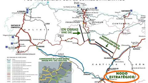 Infraestuctura Ferrovaria del Noroeste de Espa&ntilde;a