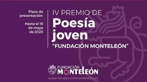 La Fundaci&oacute;n MonteLe&oacute;n inicia la convocatoria de sus
premios literarios con el de Poes&iacute;a Joven.