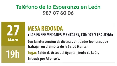 "Las enfermedades mentales: Conoce y Escucha. &iquest;Revisamos prejuicios?"