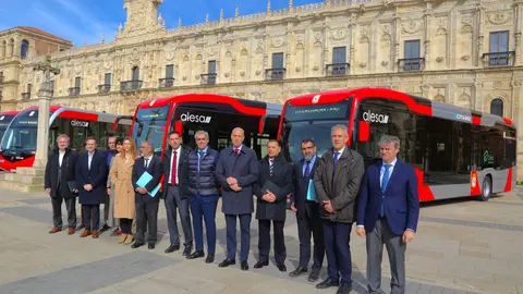 Nuevos autobuses el&eacute;ctricos Le&oacute;n