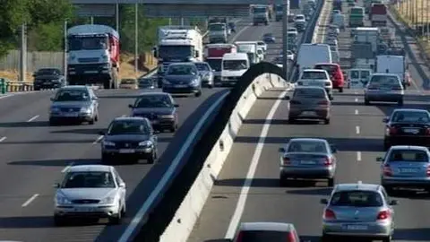 Tr&aacute;fico en carretera de Le&oacute;n
