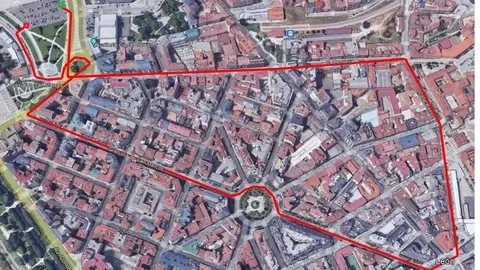Corte de tr&aacute;fico Le&oacute;n