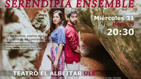 CONCIERTO JUVENTUDES MUSICALES - LE&Oacute;N

SERENDIPIA ENSEMBLE  Y los sue&ntilde;os, sue&ntilde;os son: la guerra de los contrarios