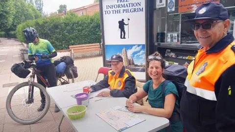 Punto de informaci&oacute;n peregrinos. Ayto. Le&oacute;n