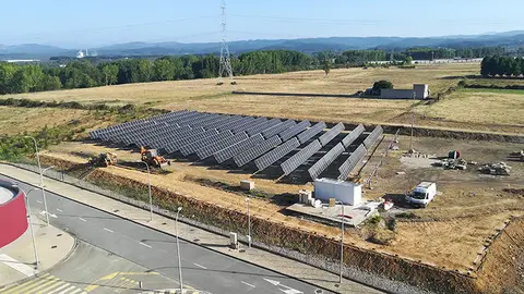 Planta fotovoltaica del proyecto Flexgenera en las instalaciones de CIUDEN en Cubillos del Sil