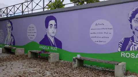 Mural feminista Le&oacute;n