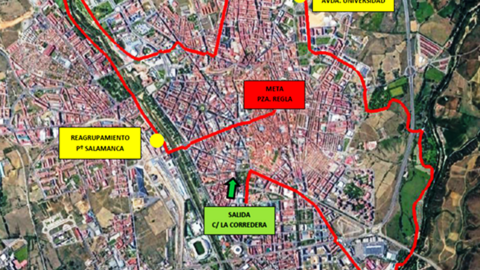 CORTES de tr&aacute;fico D&iacute;a de la Bici