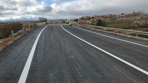 Paso superior N120a reparado Astorga-San Justo de la Vega